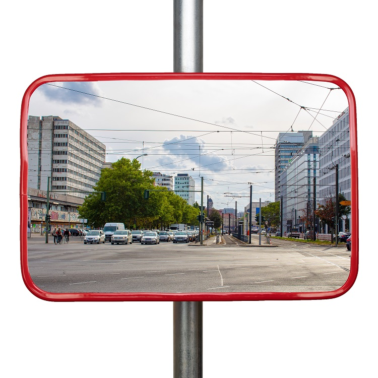80x60 cm Industrispejl i polycarbonat, rektangulær