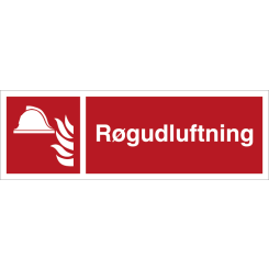 R&oslash;gudluftning - Brandskilt ISO 7010 F004